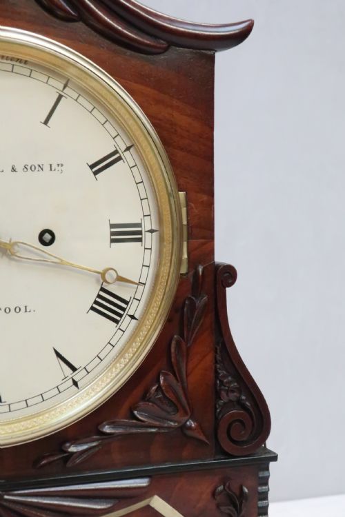 fig 5. Georgian Mahogany Bracket Clock by Roskell of Liverpool