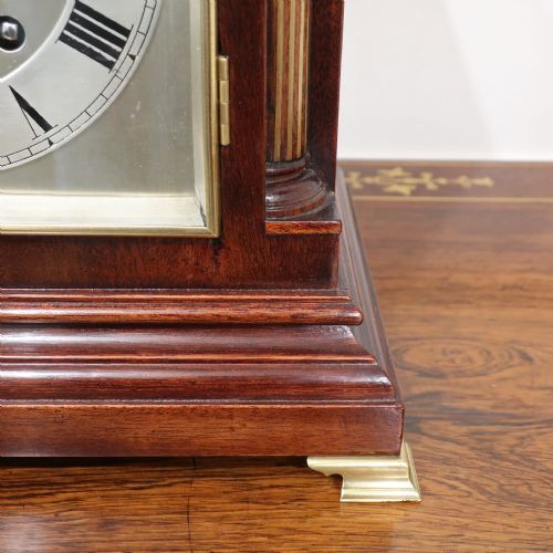 GERMAN MAHOGANY BRACKET CLOCK BY WINTERHALDER HOFMEIER - ADDITIONAL PHOTO 5