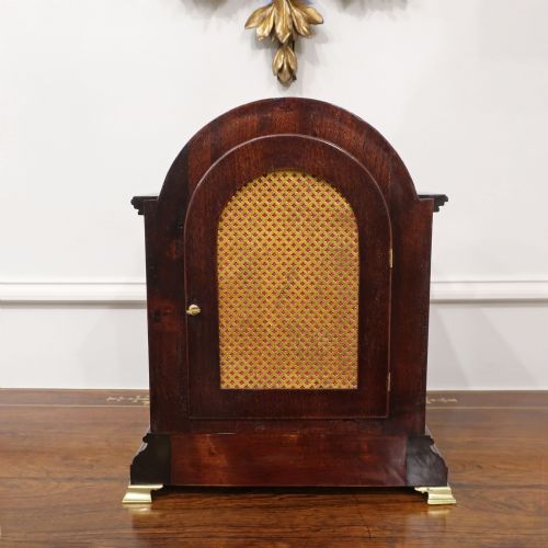 GERMAN MAHOGANY BRACKET CLOCK BY WINTERHALDER HOFMEIER - ADDITIONAL PHOTO 8