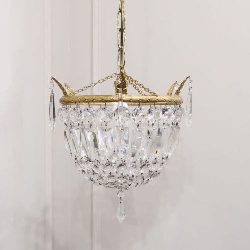 fig 2. Art Deco Crystal Glass Bag Chandelier