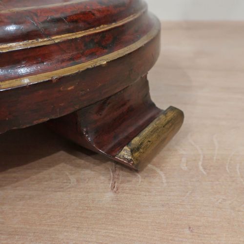 CHINOISERIE RED LACQUERED FLOOR LAMP - ADDITIONAL PHOTO 4