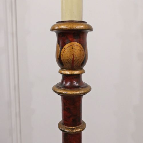 CHINOISERIE RED LACQUERED FLOOR LAMP - ADDITIONAL PHOTO 7