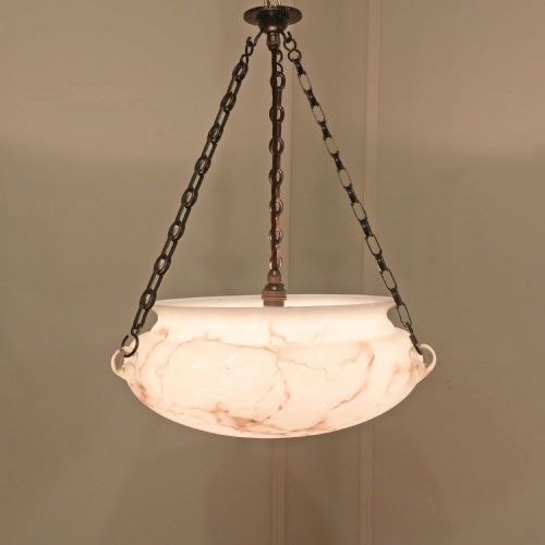 fig 1. Art Deco Frosted Glass Plafonnier