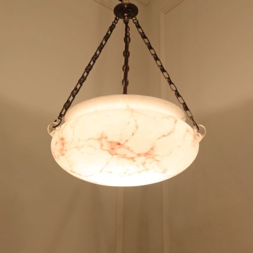 fig 2. Art Deco Frosted Glass Plafonnier