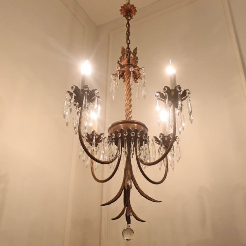 fig 2. French Gilt Toleware Chandelier