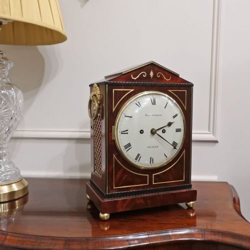 REGENCY MAHOGANY BRACKET CLOCK BY THOMAS CONNOLD OF ALYSHAM - ADDITIONAL PHOTO 1