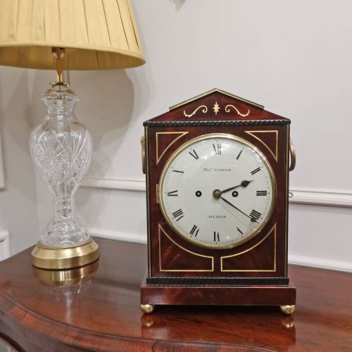 REGENCY MAHOGANY BRACKET CLOCK BY THOMAS CONNOLD OF ALYSHAM - ADDITIONAL PHOTO 2