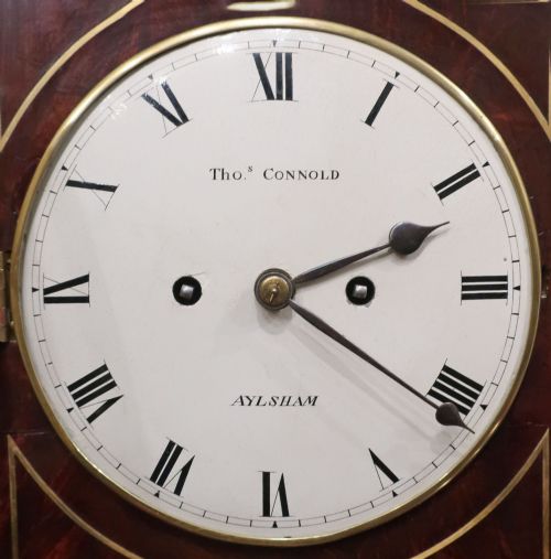 REGENCY MAHOGANY BRACKET CLOCK BY THOMAS CONNOLD OF ALYSHAM - ADDITIONAL PHOTO 3