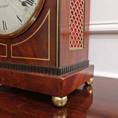 REGENCY MAHOGANY BRACKET CLOCK BY THOMAS CONNOLD OF ALYSHAM - ADDITIONAL PHOTO 5