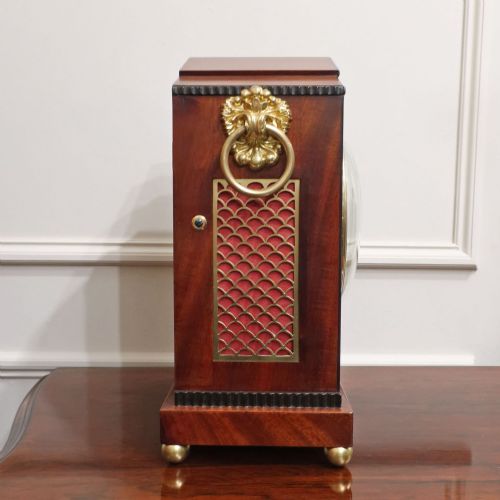 REGENCY MAHOGANY BRACKET CLOCK BY THOMAS CONNOLD OF ALYSHAM - ADDITIONAL PHOTO 7