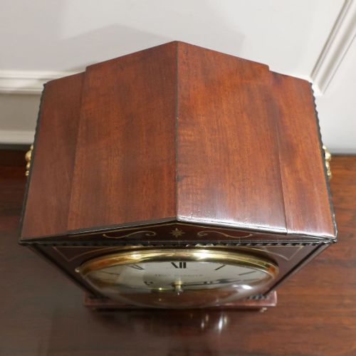 REGENCY MAHOGANY BRACKET CLOCK BY THOMAS CONNOLD OF ALYSHAM - ADDITIONAL PHOTO 8