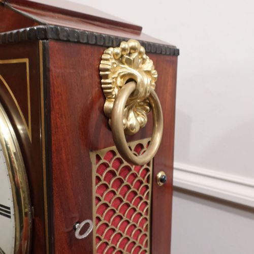 REGENCY MAHOGANY BRACKET CLOCK BY THOMAS CONNOLD OF ALYSHAM - ADDITIONAL PHOTO 9