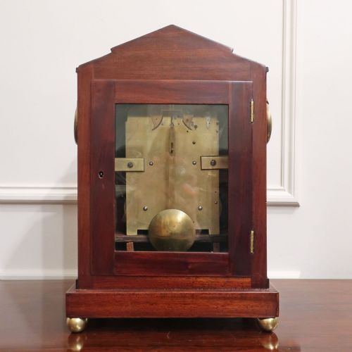 REGENCY MAHOGANY BRACKET CLOCK BY THOMAS CONNOLD OF ALYSHAM - ADDITIONAL PHOTO 10