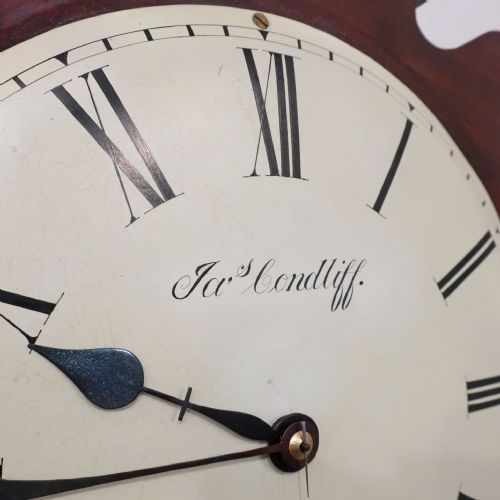 fig 3. Georgian Timepiece Drop Dial Wall Clock by Condliff of Liverpool