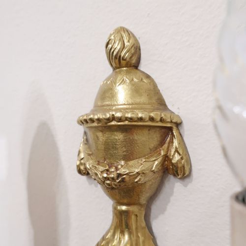 PAIR OF FRENCH GILT BRONZE TWIN ARM WALL LIGHTS BY CHARLES CASIER - ADDITIONAL PHOTO 8