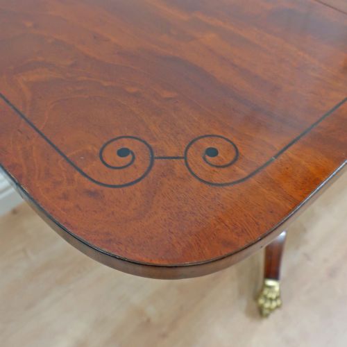 REGENCY MAHOGANY SOFA TABLE - ADDITIONAL PHOTO 3