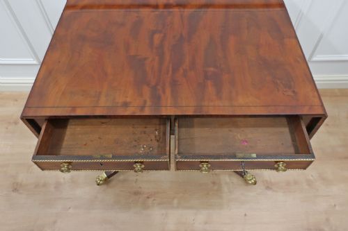 REGENCY MAHOGANY SOFA TABLE - ADDITIONAL PHOTO 8