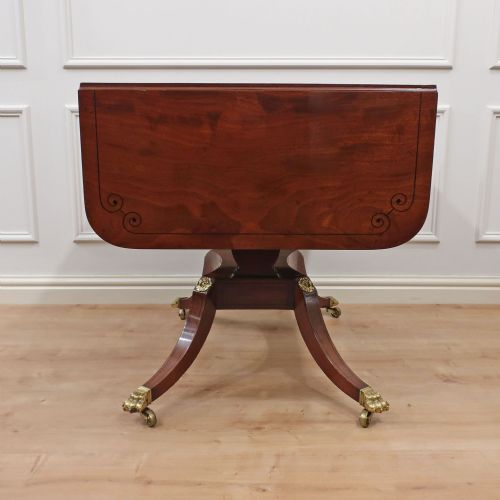 REGENCY MAHOGANY SOFA TABLE - ADDITIONAL PHOTO 12
