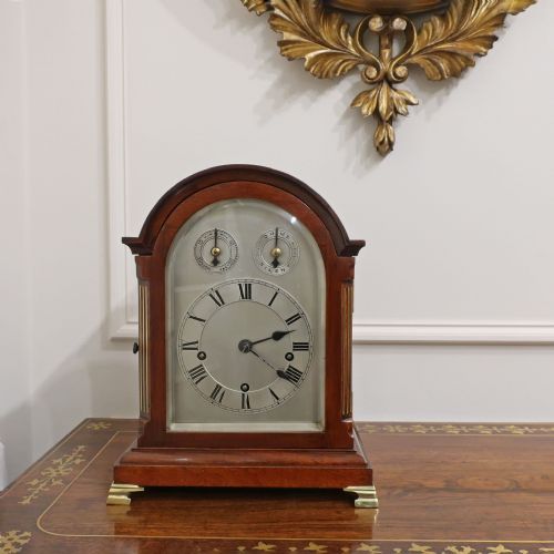 German Westminster Striking Bracket Clock by W&h