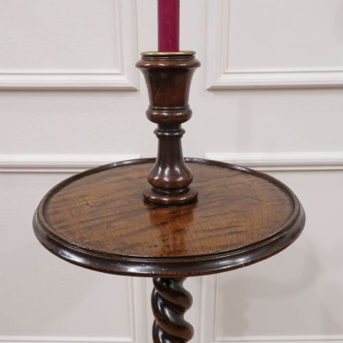 fig 1. Jacobean Style Early Victorian Oak Candle Stand