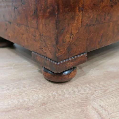 GEORGIAN POLLARD OAK CELLARETTE - ADDITIONAL PHOTO 6