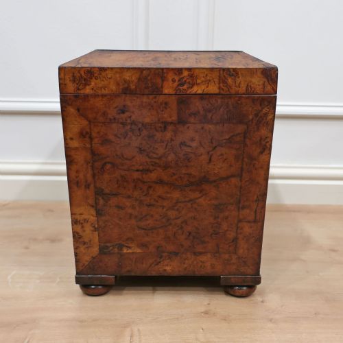 GEORGIAN POLLARD OAK CELLARETTE - ADDITIONAL PHOTO 7
