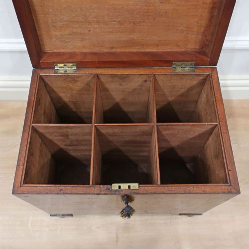 GEORGIAN POLLARD OAK CELLARETTE - ADDITIONAL PHOTO 11