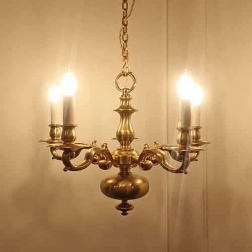 fig 2. English Brass Chandelier Attributed to Faraday & Son