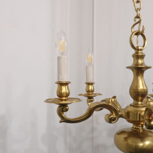 fig 4. English Brass Chandelier Attributed to Faraday & Son