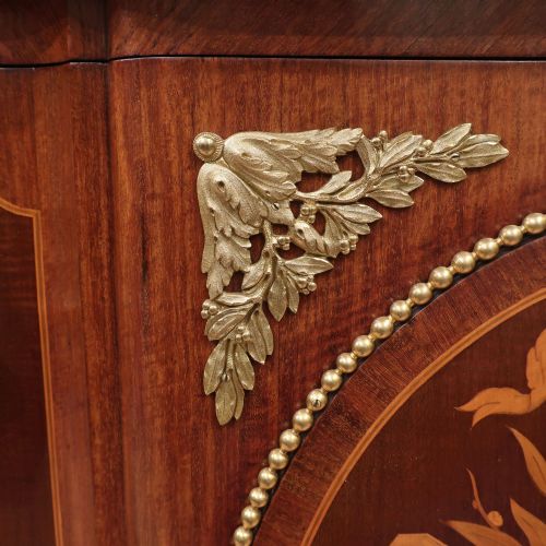 FRENCH LOUIS XVI STYLE MARQUETRY CHEST OF DRAWERS - ADDITIONAL PHOTO 3