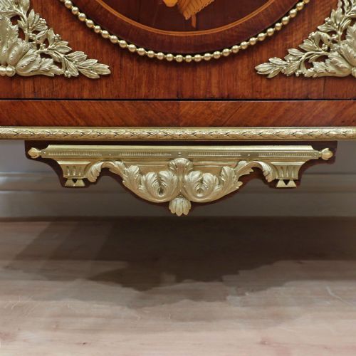 FRENCH LOUIS XVI STYLE MARQUETRY CHEST OF DRAWERS - ADDITIONAL PHOTO 9