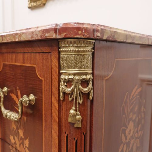 FRENCH LOUIS XVI STYLE MARQUETRY CHEST OF DRAWERS - ADDITIONAL PHOTO 14
