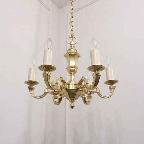 EARLY 20TH CENTURY FRENCH GILT BRONZE CHANDELIER - ADDITIONAL PHOTO 3