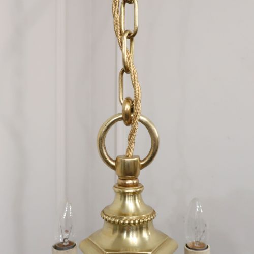 EARLY 20TH CENTURY FRENCH GILT BRONZE CHANDELIER - ADDITIONAL PHOTO 7