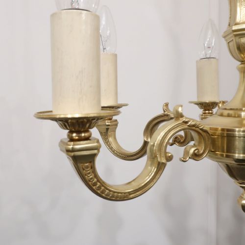 EARLY 20TH CENTURY FRENCH GILT BRONZE CHANDELIER - ADDITIONAL PHOTO 8