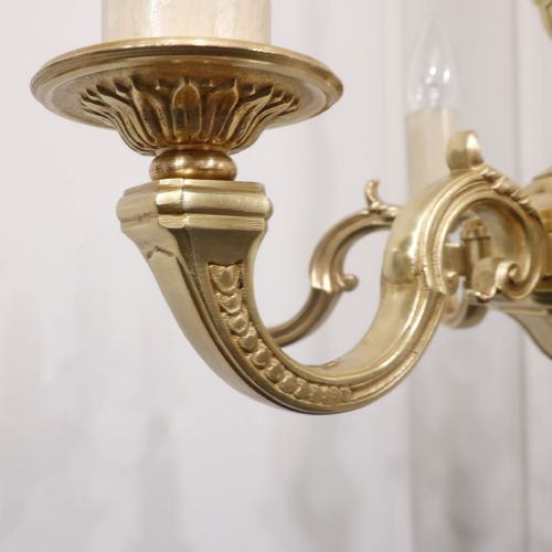 EARLY 20TH CENTURY FRENCH GILT BRONZE CHANDELIER - ADDITIONAL PHOTO 9