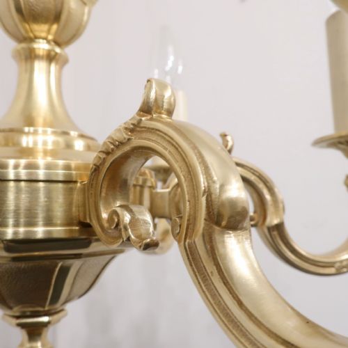 EARLY 20TH CENTURY FRENCH GILT BRONZE CHANDELIER - ADDITIONAL PHOTO 10