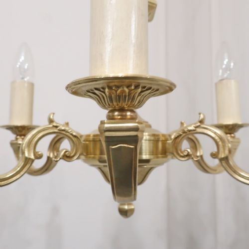 EARLY 20TH CENTURY FRENCH GILT BRONZE CHANDELIER - ADDITIONAL PHOTO 12