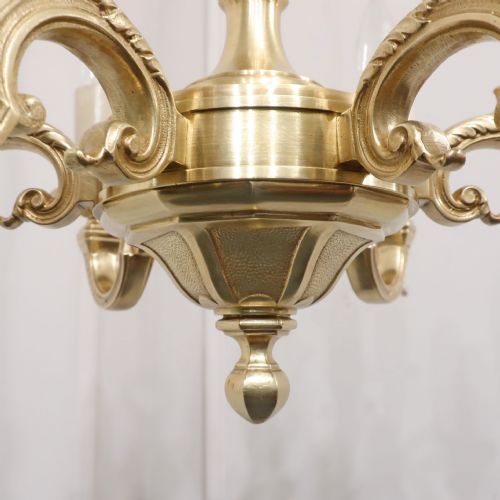 EARLY 20TH CENTURY FRENCH GILT BRONZE CHANDELIER - ADDITIONAL PHOTO 13