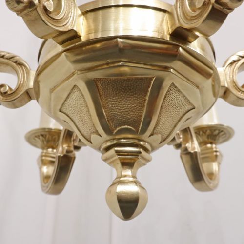 EARLY 20TH CENTURY FRENCH GILT BRONZE CHANDELIER - ADDITIONAL PHOTO 14