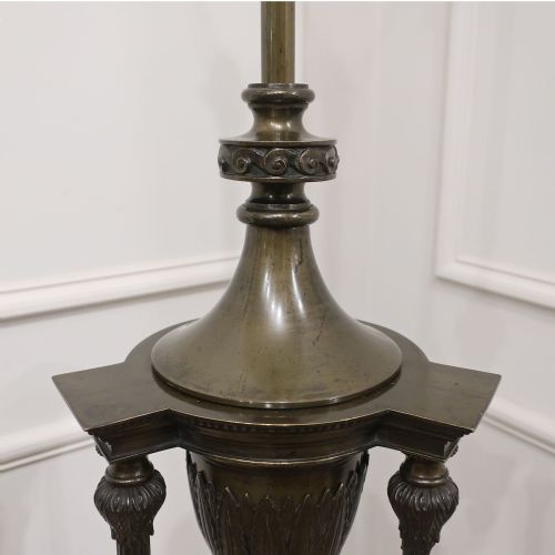 fig 1. Victorian Bronze Empire Style Floor Lamp