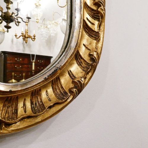FRENCH ROCOCO STYLE GILTWOOD WALL MIRROR - ADDITIONAL PHOTO 7