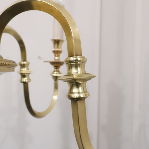 FRENCH GILT BRONZE FIVE ARM CHANDELIER - ADDITIONAL PHOTO 8