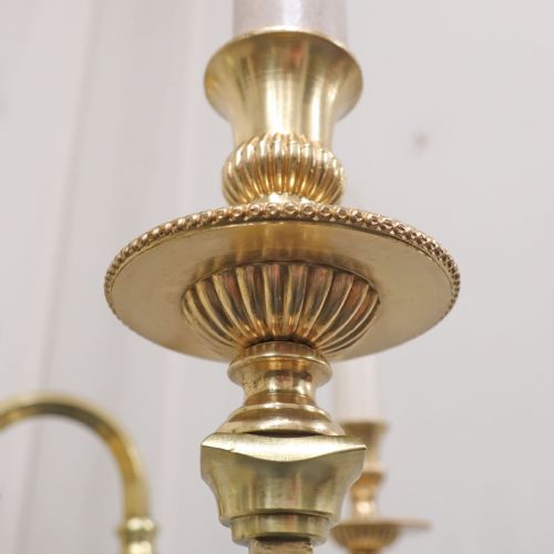 FRENCH GILT BRONZE FIVE ARM CHANDELIER - ADDITIONAL PHOTO 10