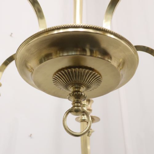 FRENCH GILT BRONZE FIVE ARM CHANDELIER - ADDITIONAL PHOTO 12