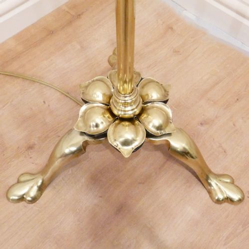 ART NOUVEAU BRASS FLOOR LAMP - ADDITIONAL PHOTO 1