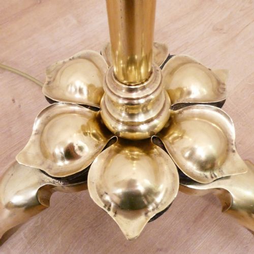 ART NOUVEAU BRASS FLOOR LAMP - ADDITIONAL PHOTO 2