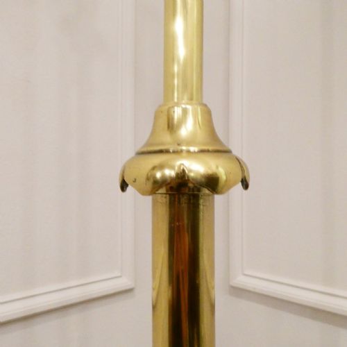 ART NOUVEAU BRASS FLOOR LAMP - ADDITIONAL PHOTO 6