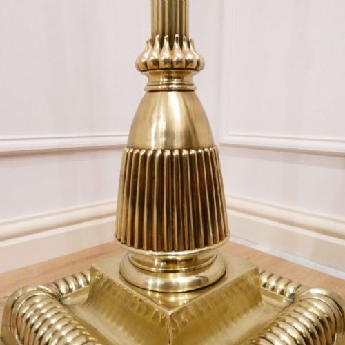 VICTORIAN BRASS FLOOR LAMP - ADDITIONAL PHOTO 4