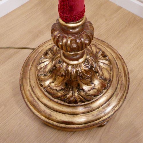 PAIR OF ITALIAN BAROQUE STYLE GILTWOOD FLOOR LAMPS - ADDITIONAL PHOTO 5